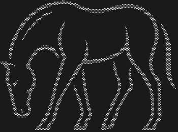 Шаблон из страз «Лошадь» на 2108 сияющих камней — это воплощение спокойствия, застывший в блеске миг, когда нежность грациозно щиплет душистую траву.