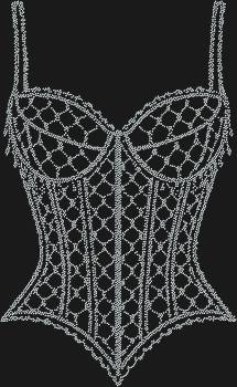 Рисунок из страз «Корсет» — это 5919 сверкающих огоньков, что зажгут в вашем мире искру дерзости и изящества, словно ночной небосвод, сотканный из бриллиантов.