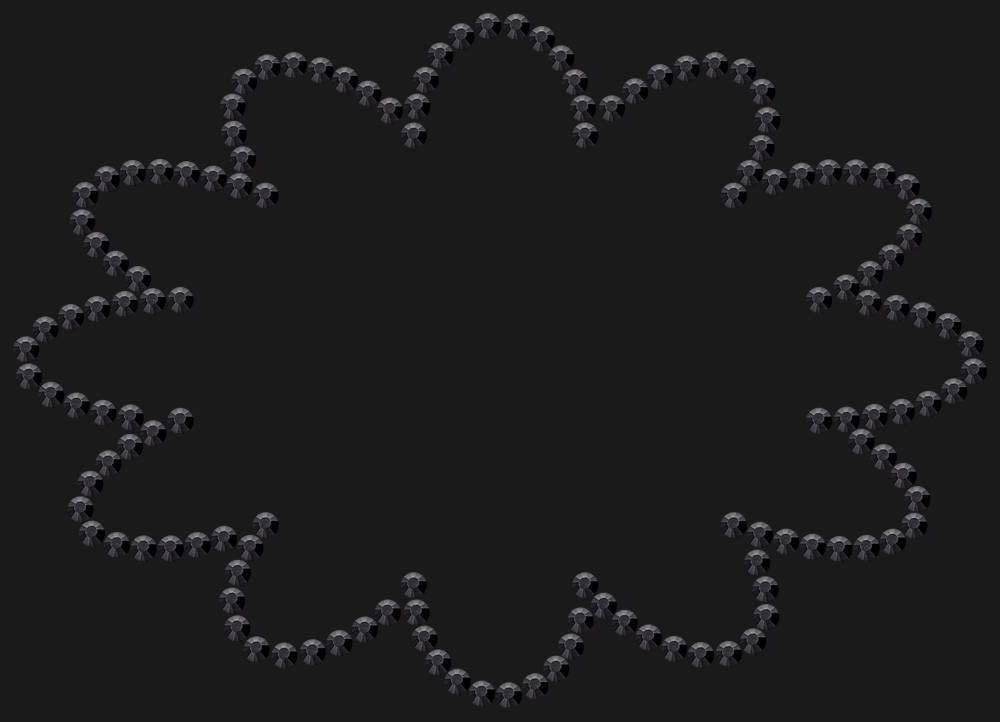 Трафарет Speech bubble — RHT_CLOUD1_SS16_JET_BLACK