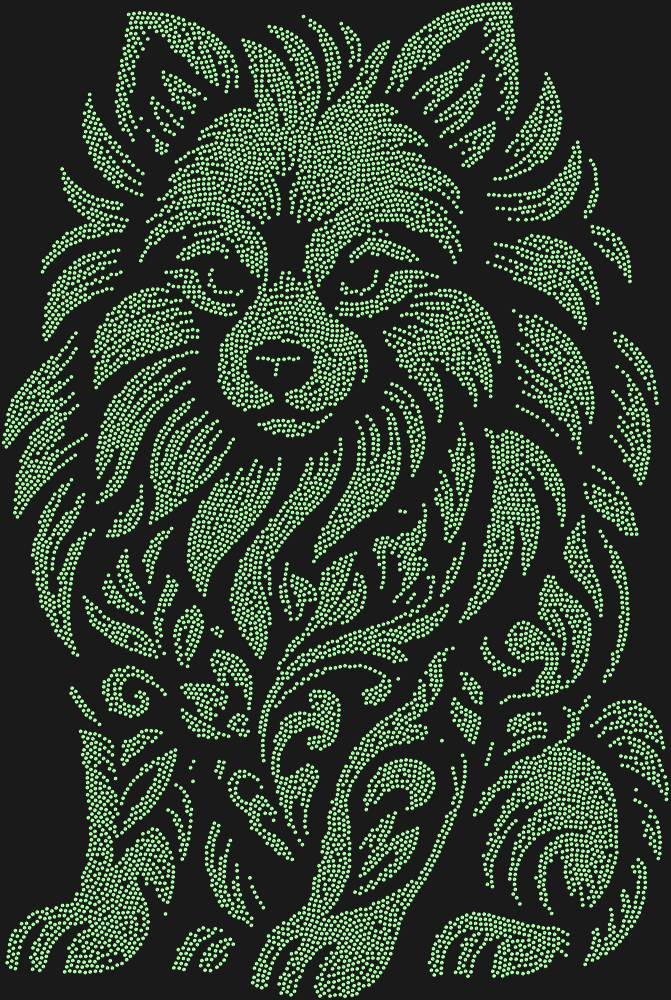 Трафарет Pomeranian Spitz — RHT_SPITZ1_SS16_LT_PERIDOT