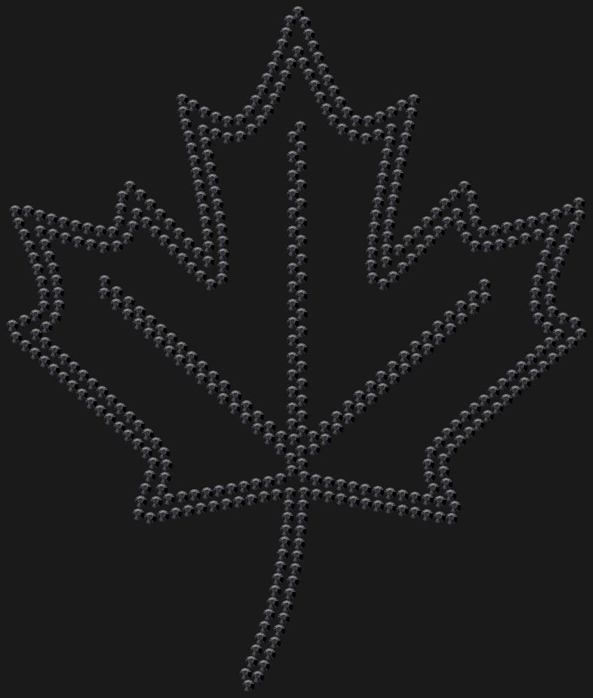 Трафарет Maple leaf — RHT_MAPLE1_SS10_JET_BLACK