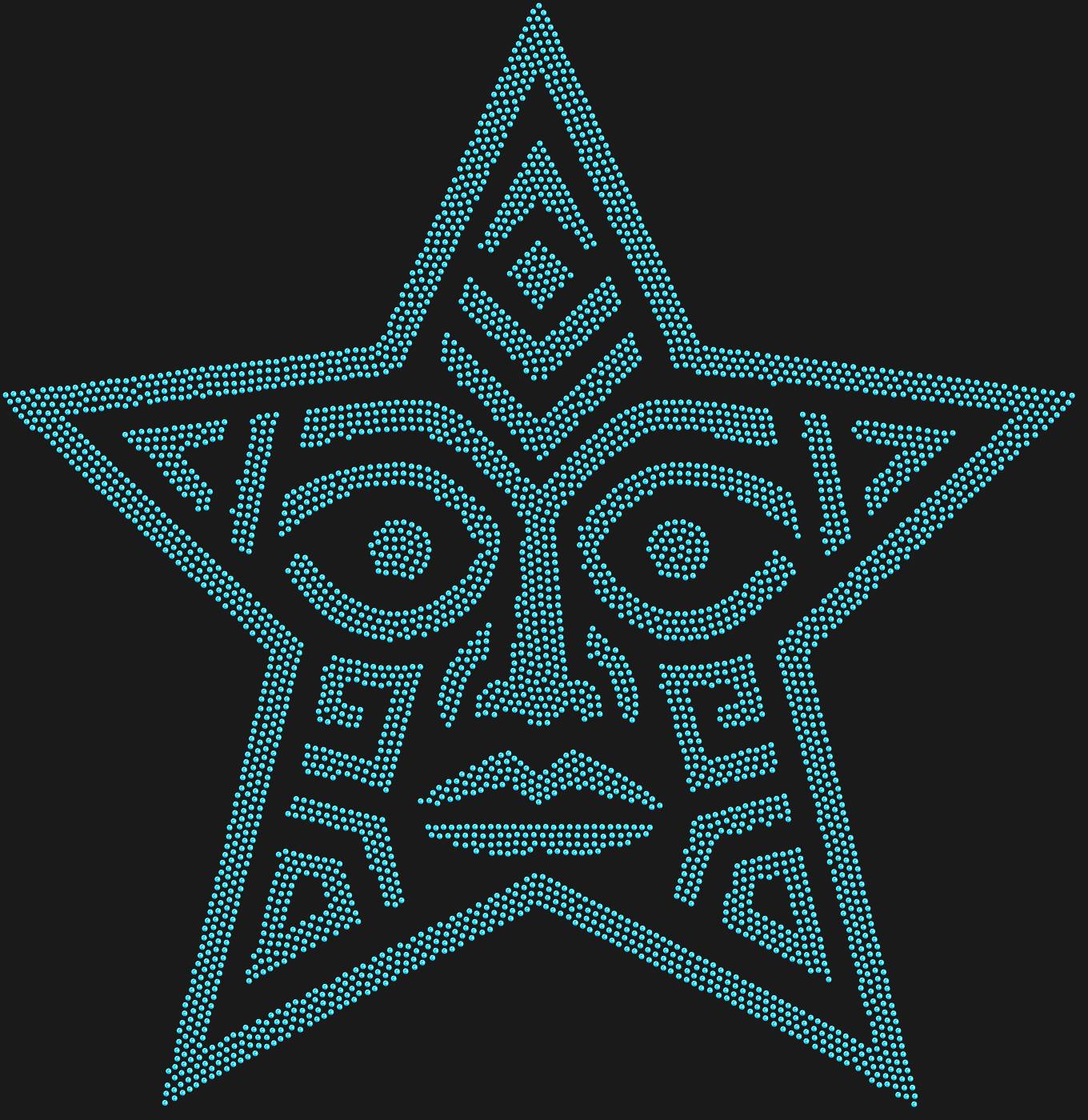 Трафарет Маска Звезда - Полинезия — STARPOLYNESIA1