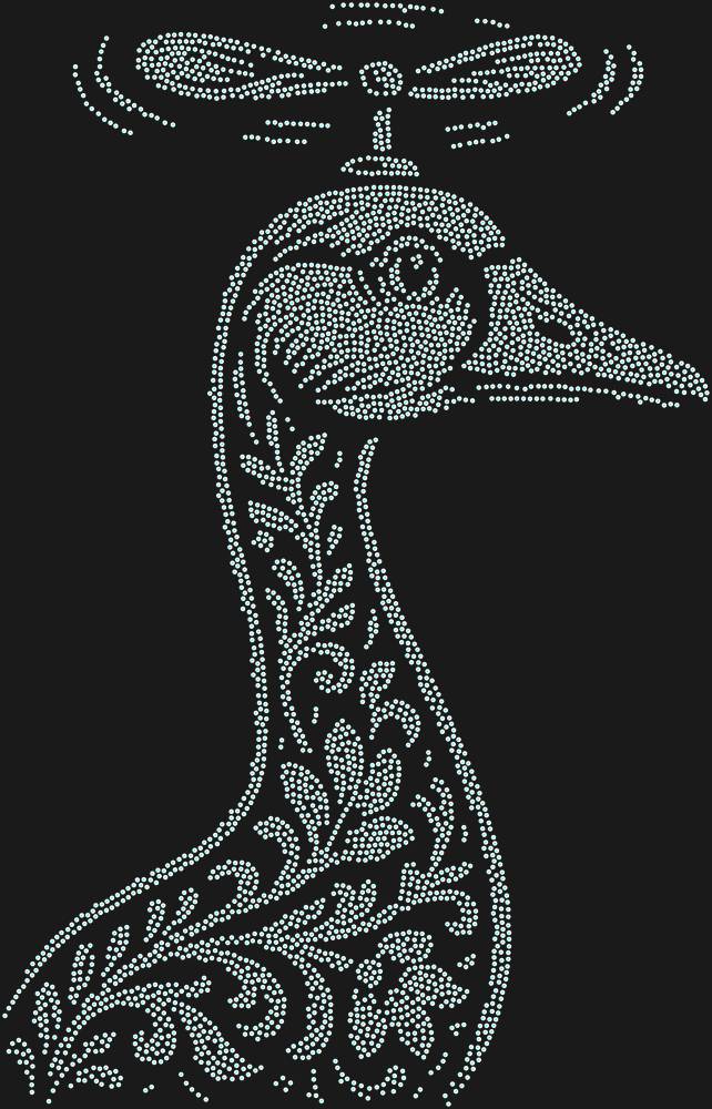 Трафарет Гусь Пропеллер — RHT_GOOSE2_SS20_CRYSTAL_AB_DMC