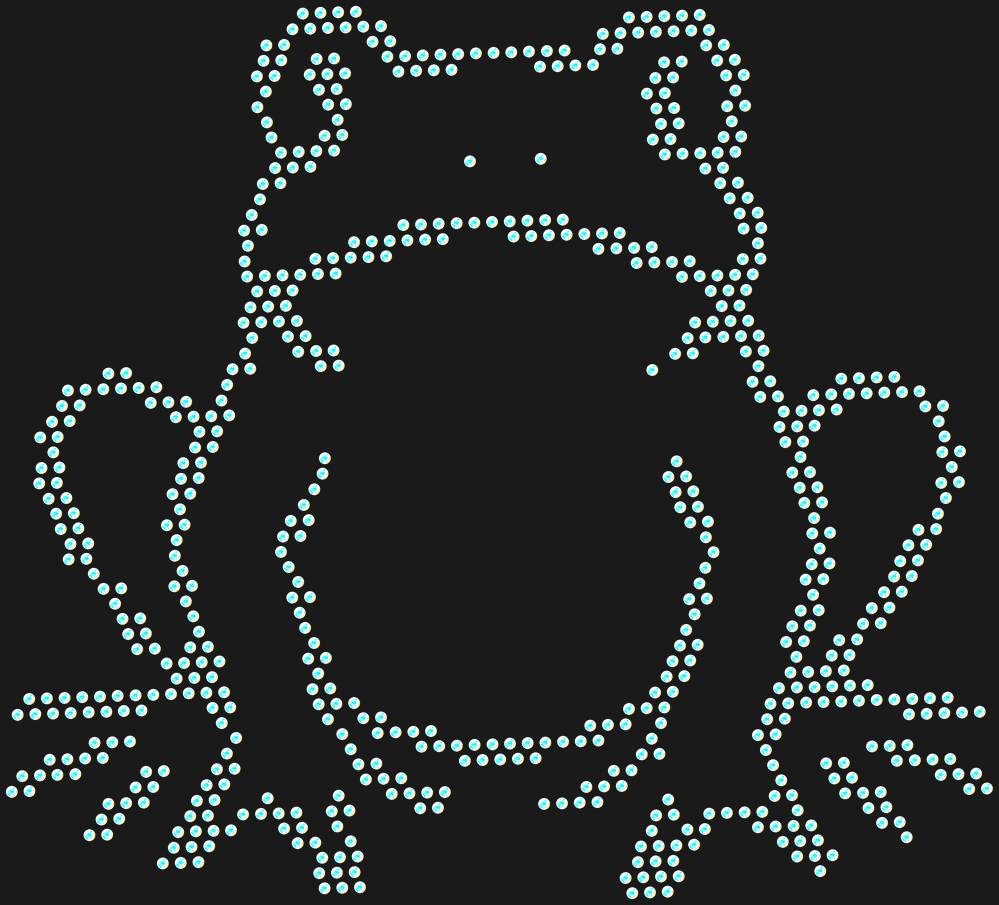 Трафарет Frog — RHT_FROG1_SS16_CRYSTAL_AB_DMC
