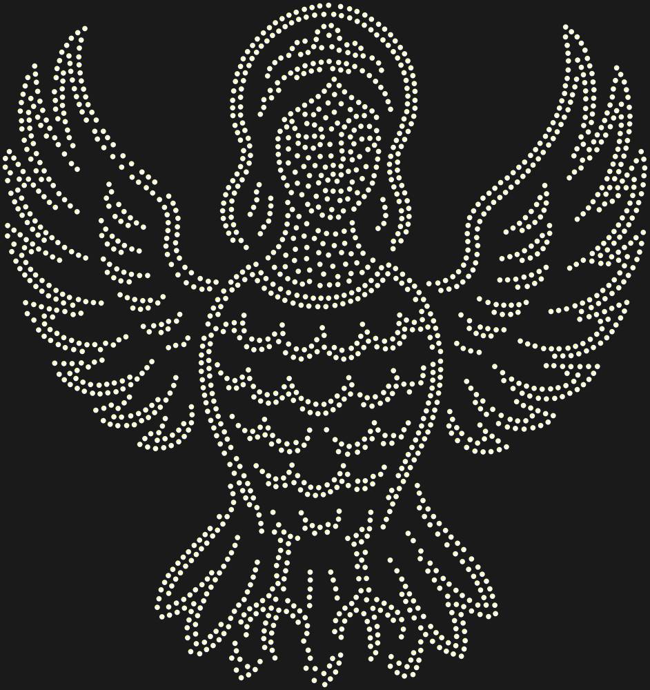Трафарет Alkonost bird — RHT_ALKONOST1_SS12_CRYSTAL_AB