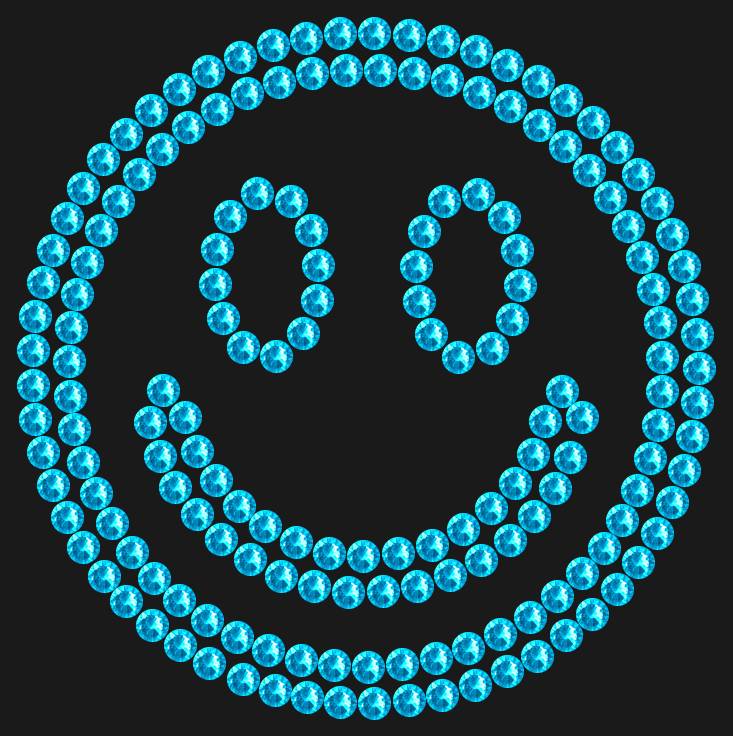 Трафарет Smiley — RHT_SMILE1_SS10_AQUAMARINE