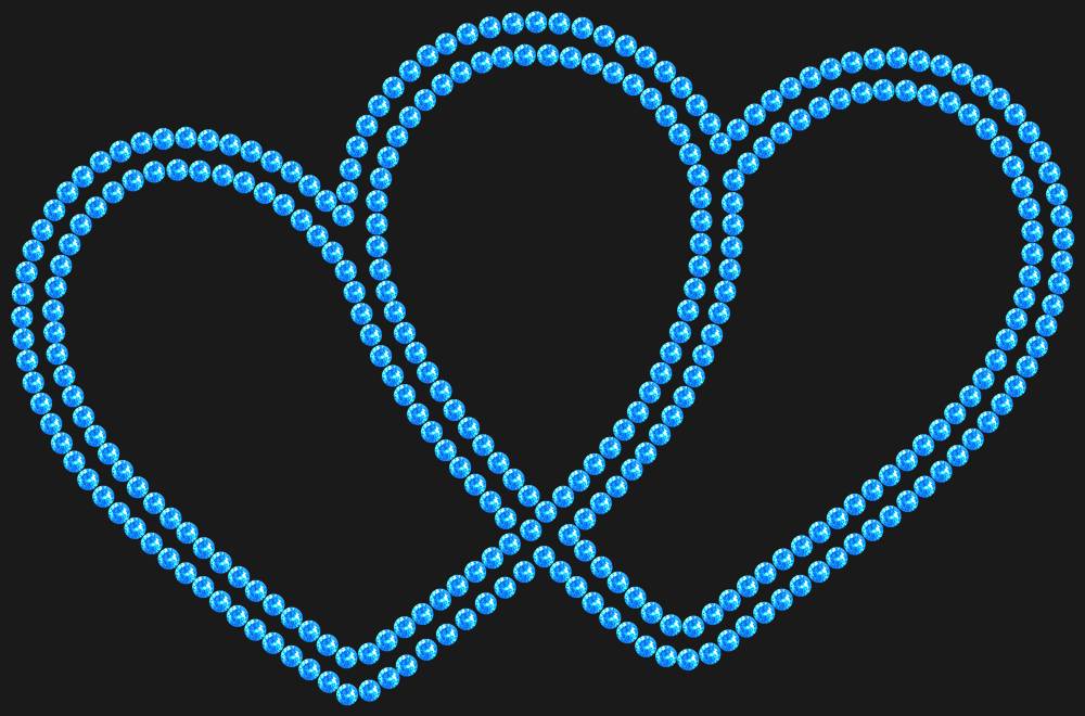 Трафарет Hearts — RHT_HEARTS1_SS10_LT_SAPPHIRE