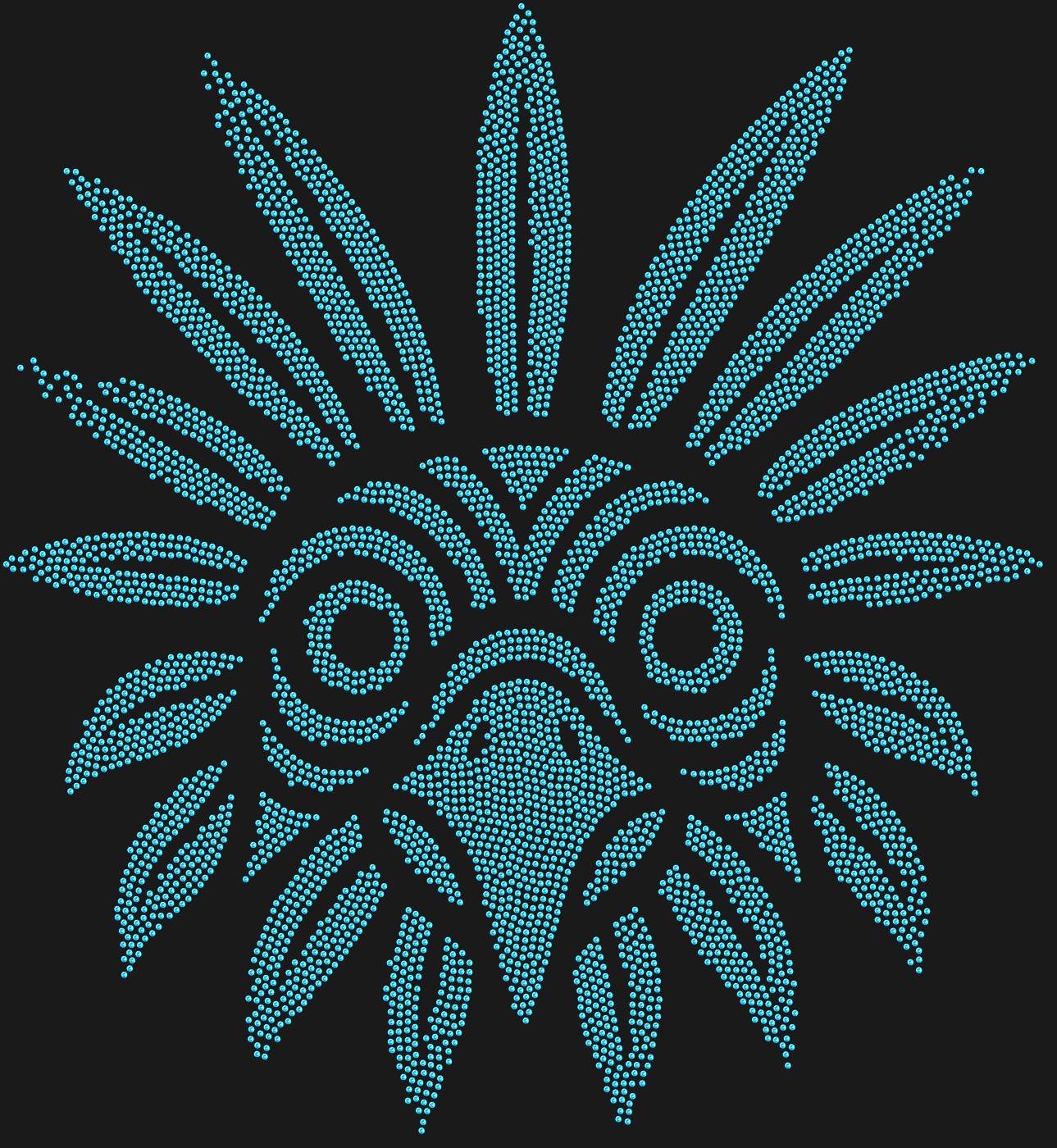 Трафарет Маска Кетцаль — QUETZALMASK1