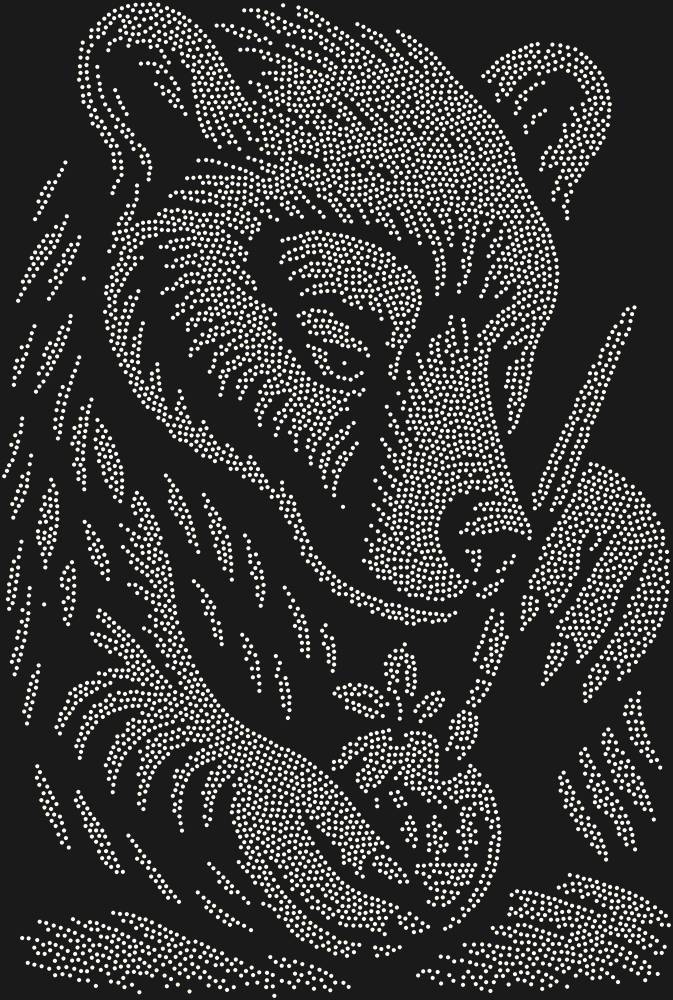 Трафарет Медведь рисует на клюкве — RHT_BEARPAINTING1_SS20_CRYSTAL_AB