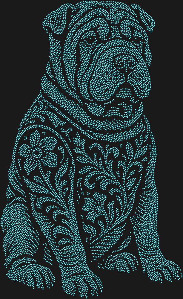 Трафарет Шарпей — RHT_DOG5_SS10_LT_SAPPHIRE