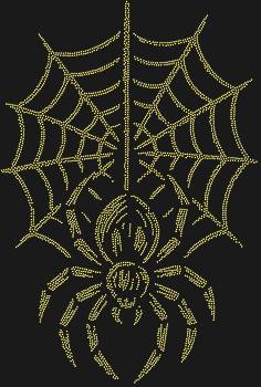 Рисунок из страз «Паук на паутине» с 3742 сверкающими гранями – это мистическое прикосновение ночи, застывшее в тысячах искр, готовое очаровать ваш мир.