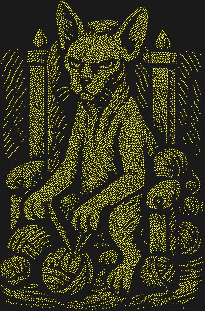 Трафарет Emperor Cat — RHT_CATEMPEROR1_SS3_CITRINE