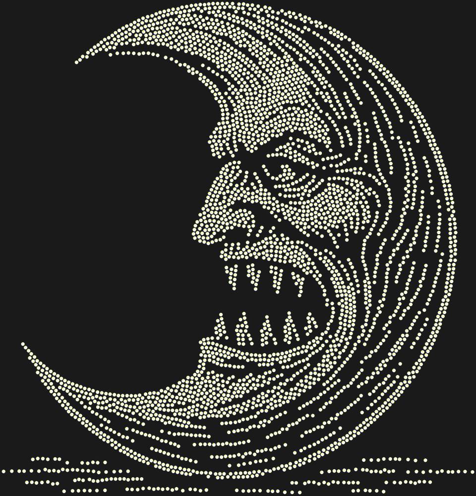 Трафарет Зубастая луна — RHT_MOON2_SS10_CRYSTAL_AB