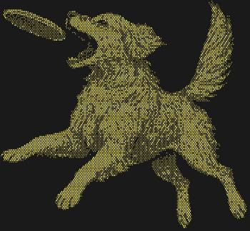 Трафарет из страз «Ретривер и фрисби» — это 8915 сверкающих искр, запечатлевших радость полёта и азарт погони, словно живое мгновение, застывшее в сиянии!