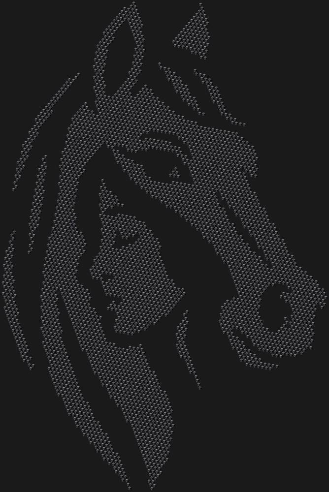 Трафарет Girl and horse — RHT_HORSEGIRL1_SS10_JET_BLACK