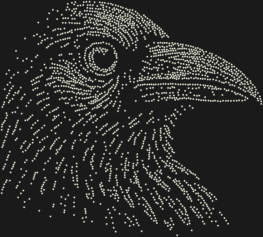 Трафарет Ворон — RHT_RAVEN1_SS10_CRYSTAL_AB