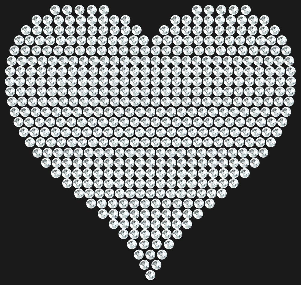 Трафарет A big heart — RHT_HEART4_SS16_CRYSTAL_CLEAR