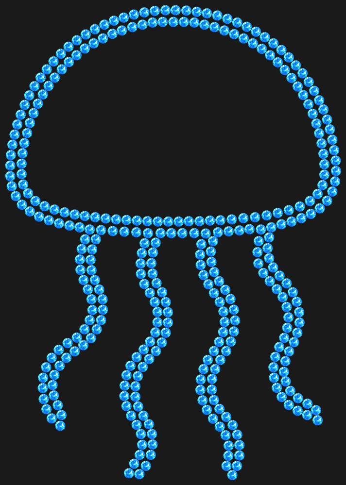 Трафарет Jellyfish — RHT_JELLYFISH1_SS10_LT_SAPPHIRE