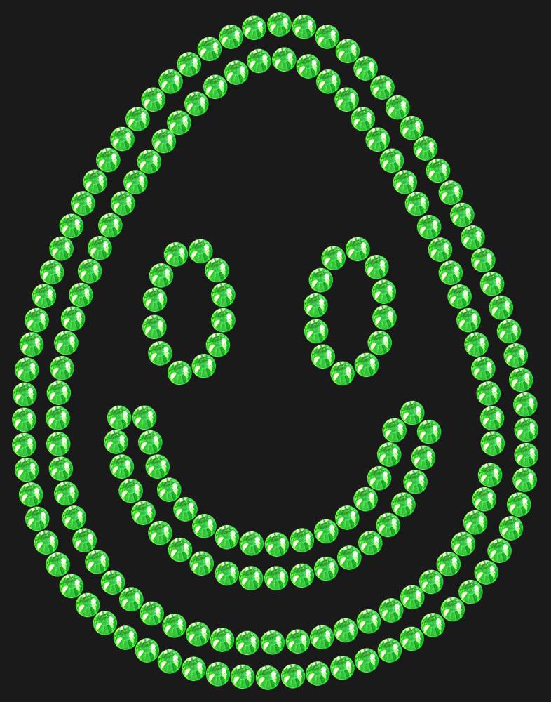 Трафарет A smile in a drop — RHT_SMILE4_SS16_LT_PERIDOT