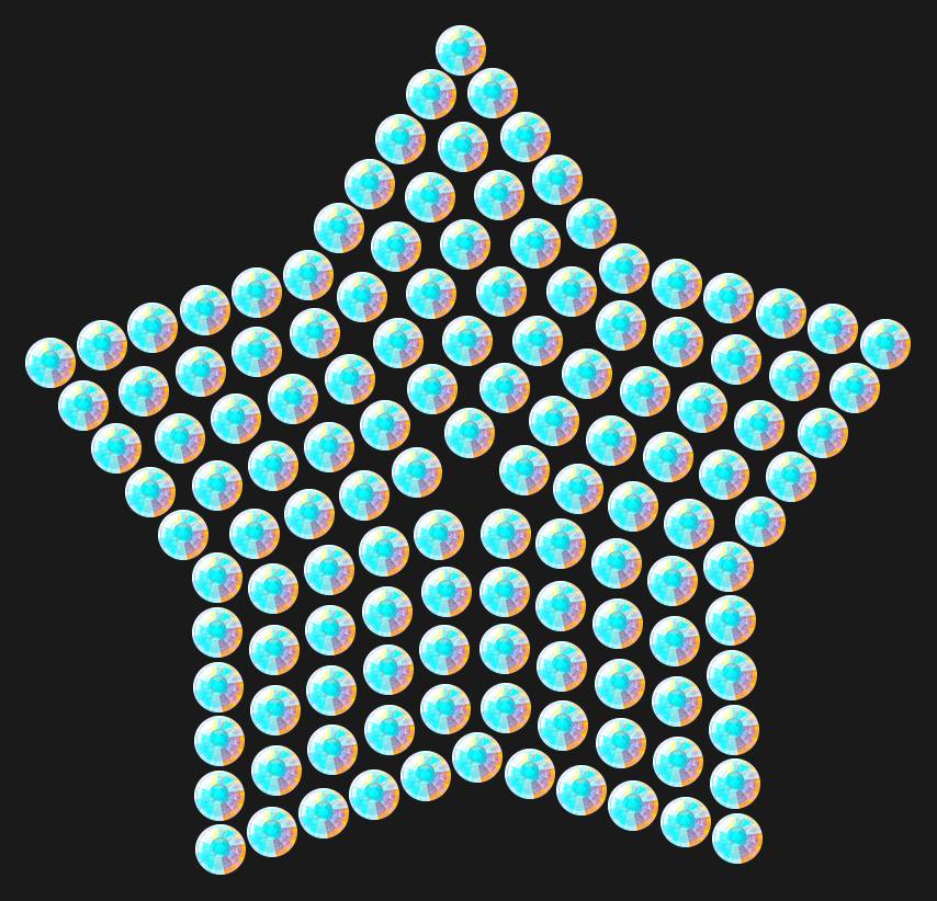 Трафарет Compact star — RHT_STAR2_SS16_CRYSTAL_AB_DMC