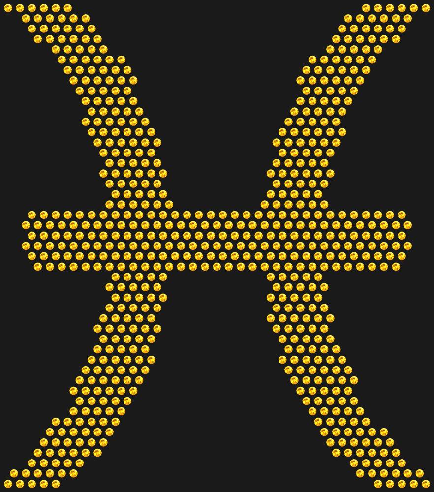 Трафарет Pisces zodiac sign — RHT_ZODIACPISCES1_SS16_TOPAZ