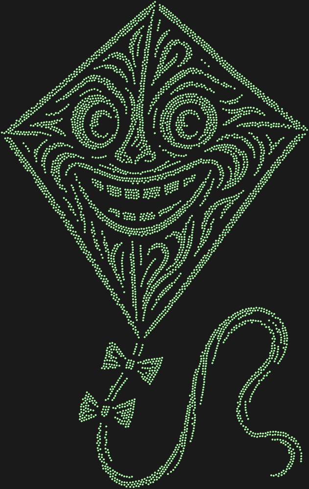 Трафарет Веселый воздушный змей — RHT_KITE1_SS10_LT_PERIDOT