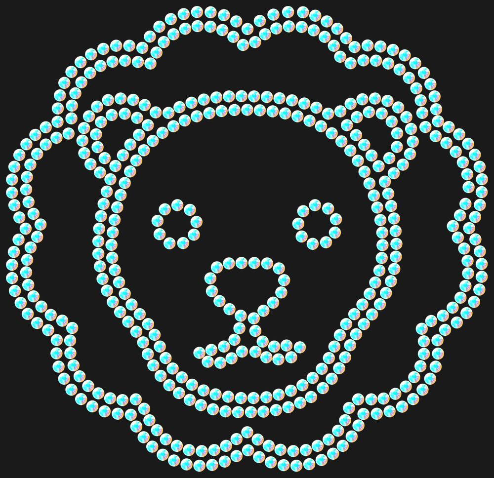 Трафарет Leo — RHT_LION2_SS16_CRYSTAL_AB_DMC