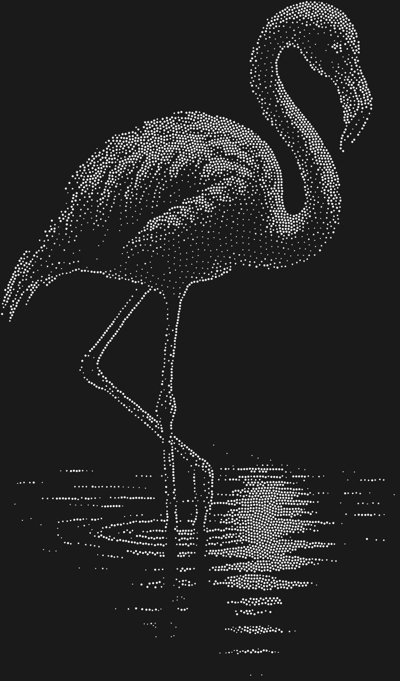 Трафарет Фламинго — FLAMINGO3