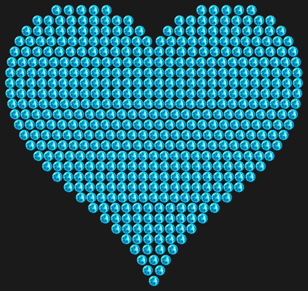 Трафарет A big heart — RHT_HEART4_SS16_AQUAMARINE