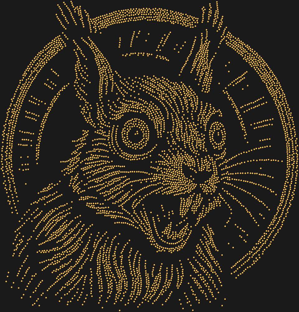 Трафарет Белка в колесе — RHT_SQUIRREL2_SS16_RED_VOLCANO