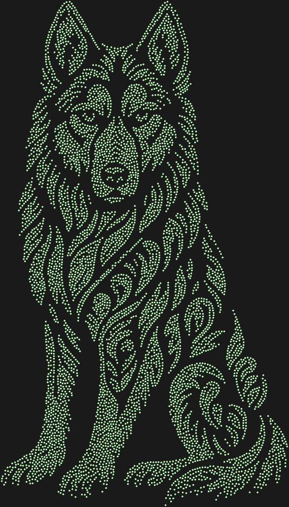 Трафарет Хаски — RHT_HUSKY1_SS10_LT_PERIDOT