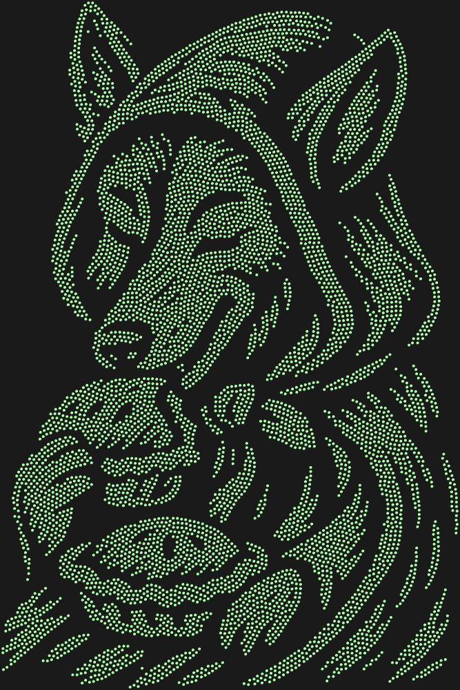 Трафарет Волк в красной шапочке — RHT_WOLFWITHPIE1_SS8_LT_PERIDOT