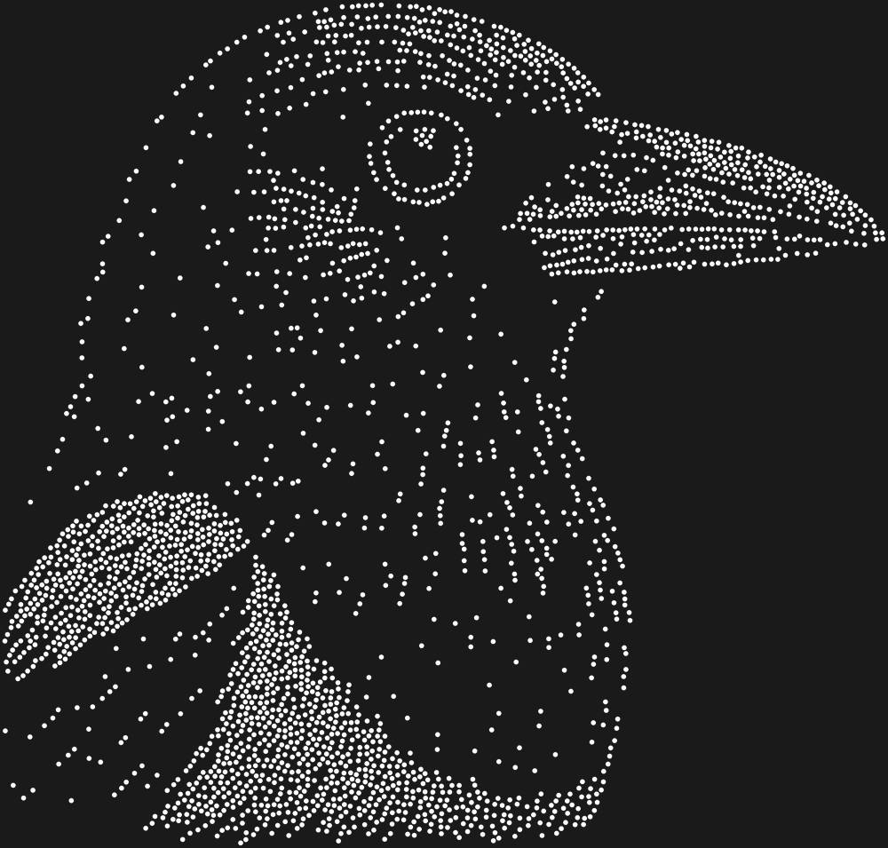Трафарет Сорока — RHT_MAGPIE1_SS12_CRYSTAL_CLEAR