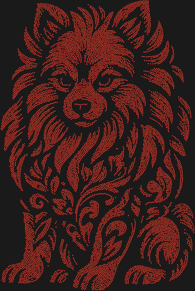 Трафарет Pomeranian Spitz — RHT_SPITZ1_SS12_LT_SIAM