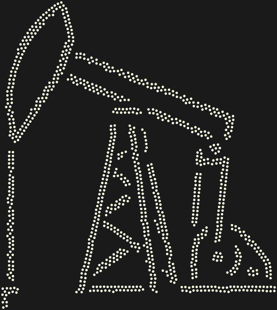 Трафарет Oil rig — RHT_OIL1_SS10_CRYSTAL_AB