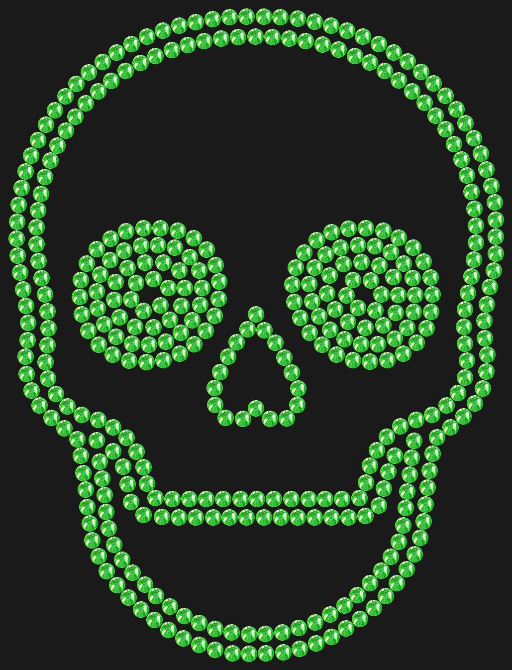Трафарет Череп — SCULL2