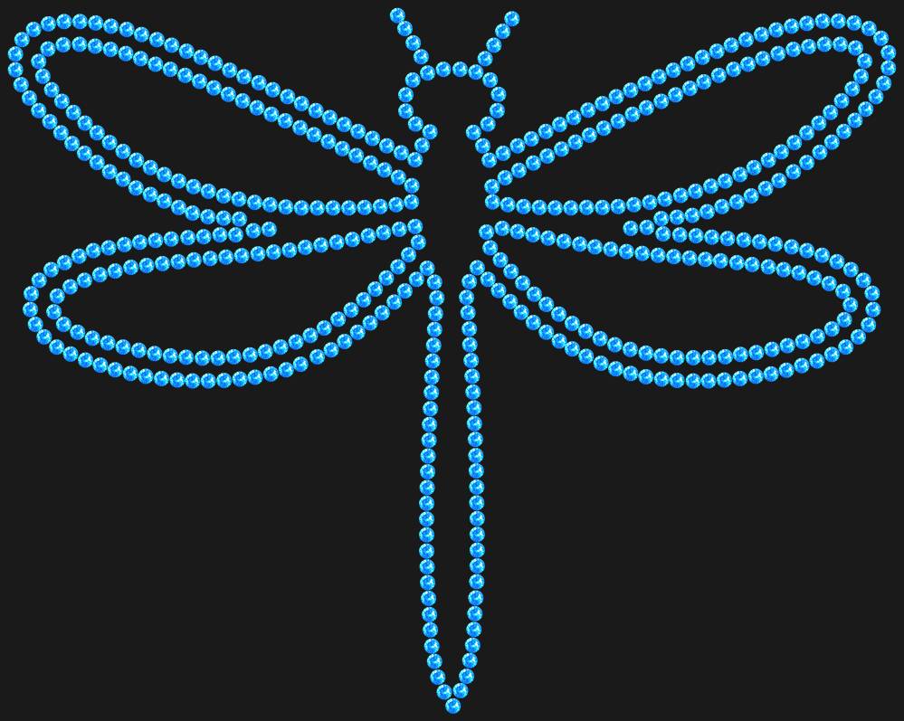 Трафарет Dragonfly — RHT_DRAGONFLY1_SS10_LT_SAPPHIRE