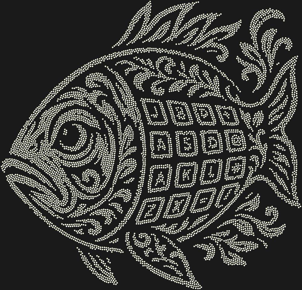 Трафарет Рыба Клава — RHT_FISHKEYB1_SS16_CRYSTAL_AB