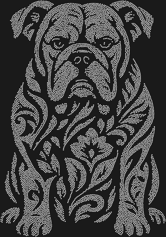 Трафарет Бульдог — RHT_BULLDOG1_SS12_CRYSTAL_CLEAR