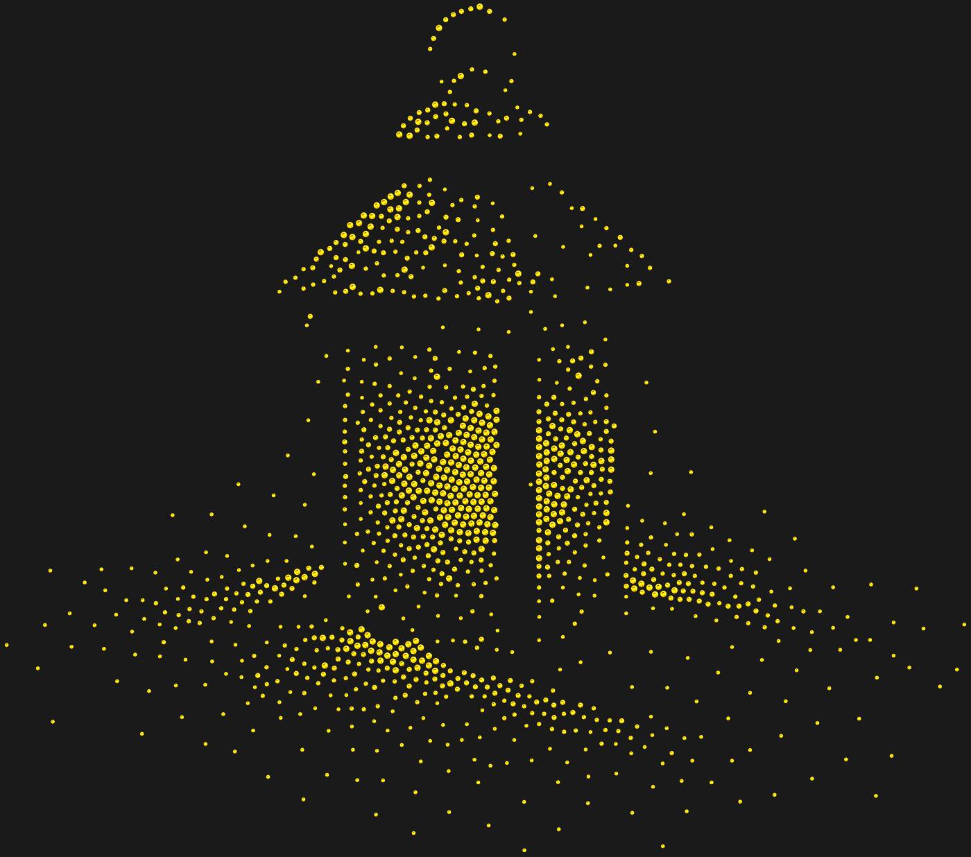 Трафарет Одинокий фонарь в снегу — LAMPSNOW1