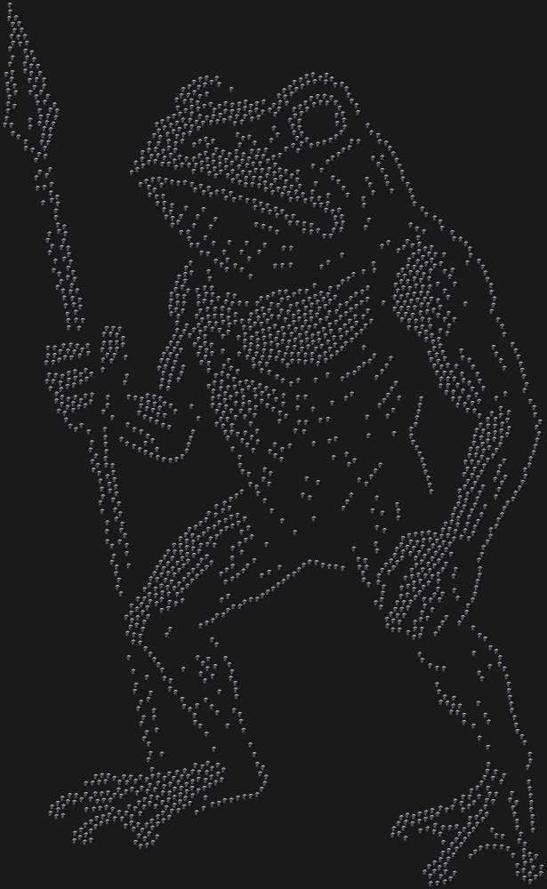 Трафарет Лягуха с копьем — RHT_FROG2_SS16_JET_BLACK