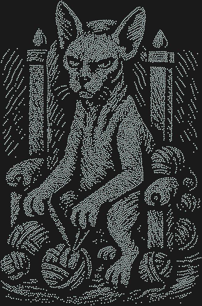 Трафарет Emperor Cat — RHT_CATEMPEROR1_SS16_CRYSTAL_AB_DMC