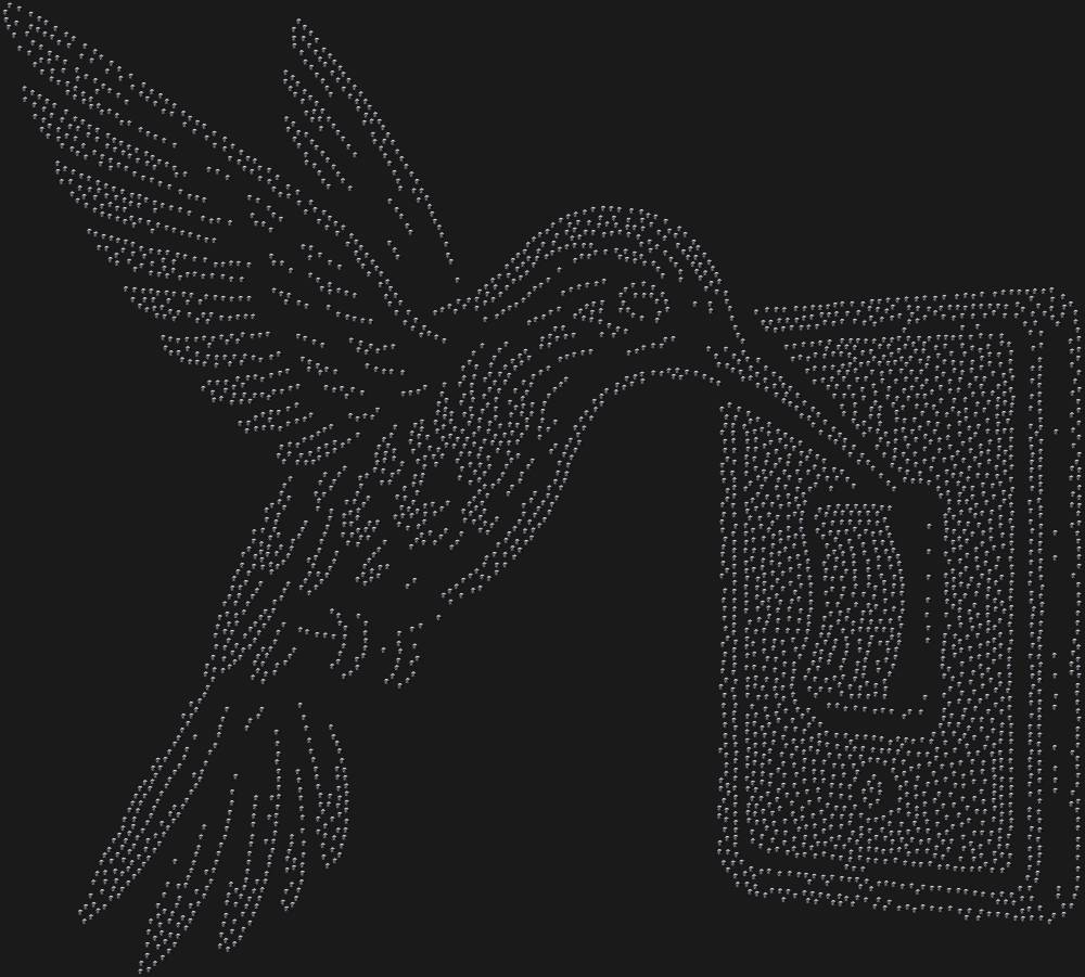 Трафарет Колибри — RHT_HUMMINGBIRD2_SS10_JET_BLACK