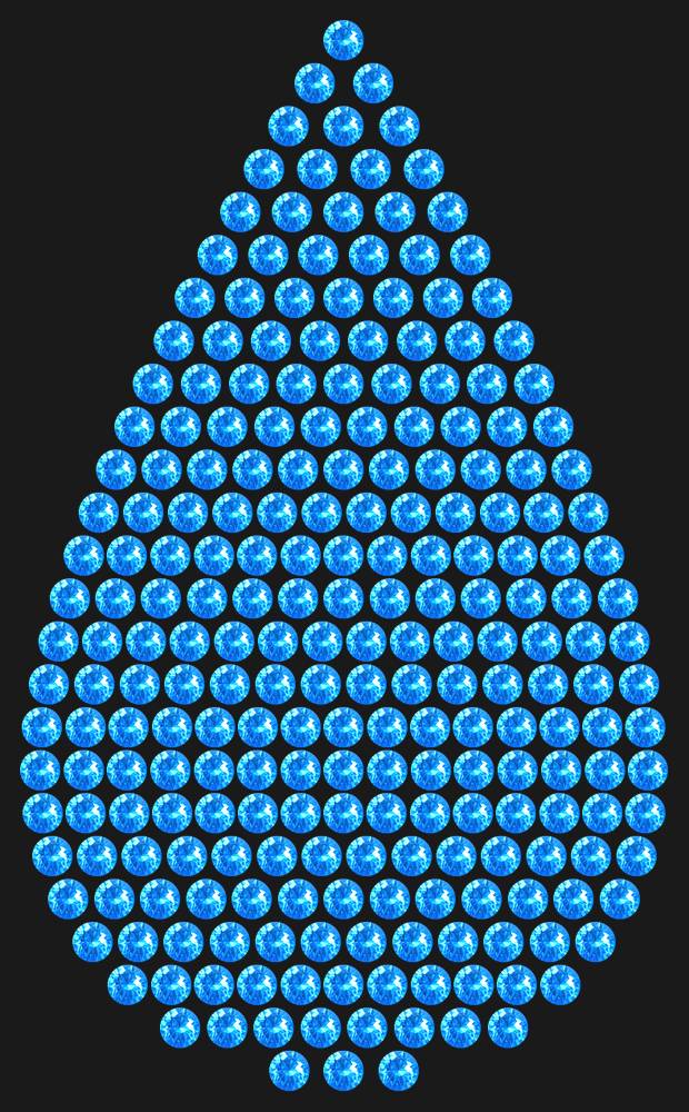 Трафарет A big drop — RHT_DROP3_SS16_LT_SAPPHIRE