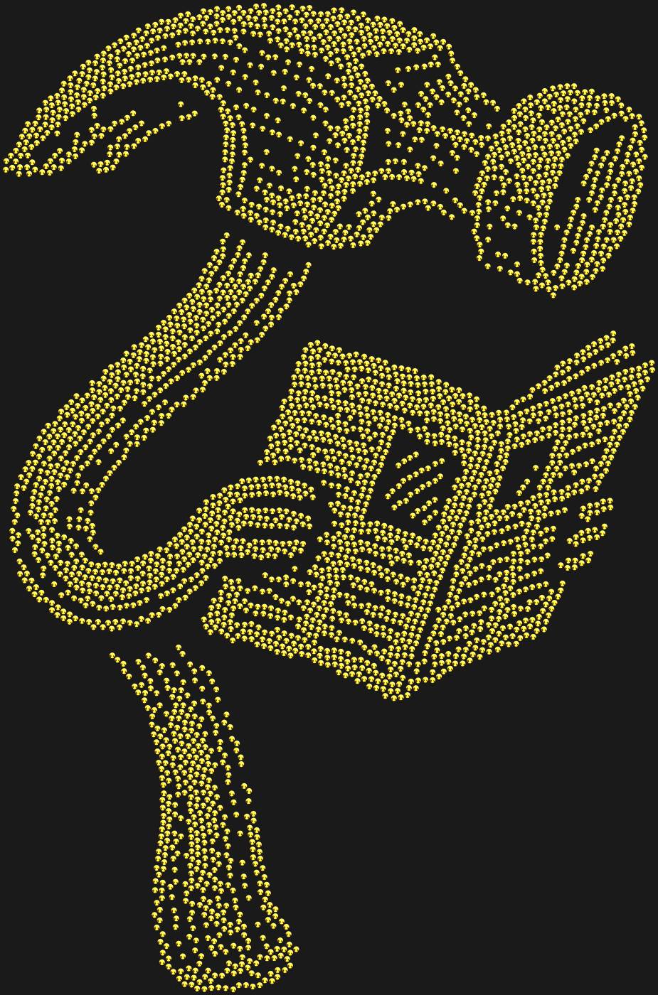 Трафарет The hammer is reading a newspaper. — HAMMER1
