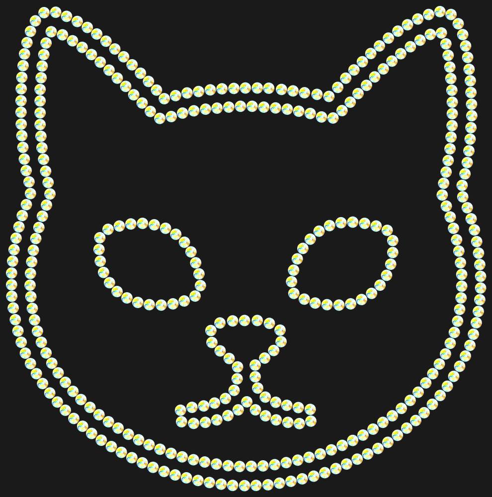 Трафарет Cat — RHT_CAT1_SS20_CRYSTAL_AB