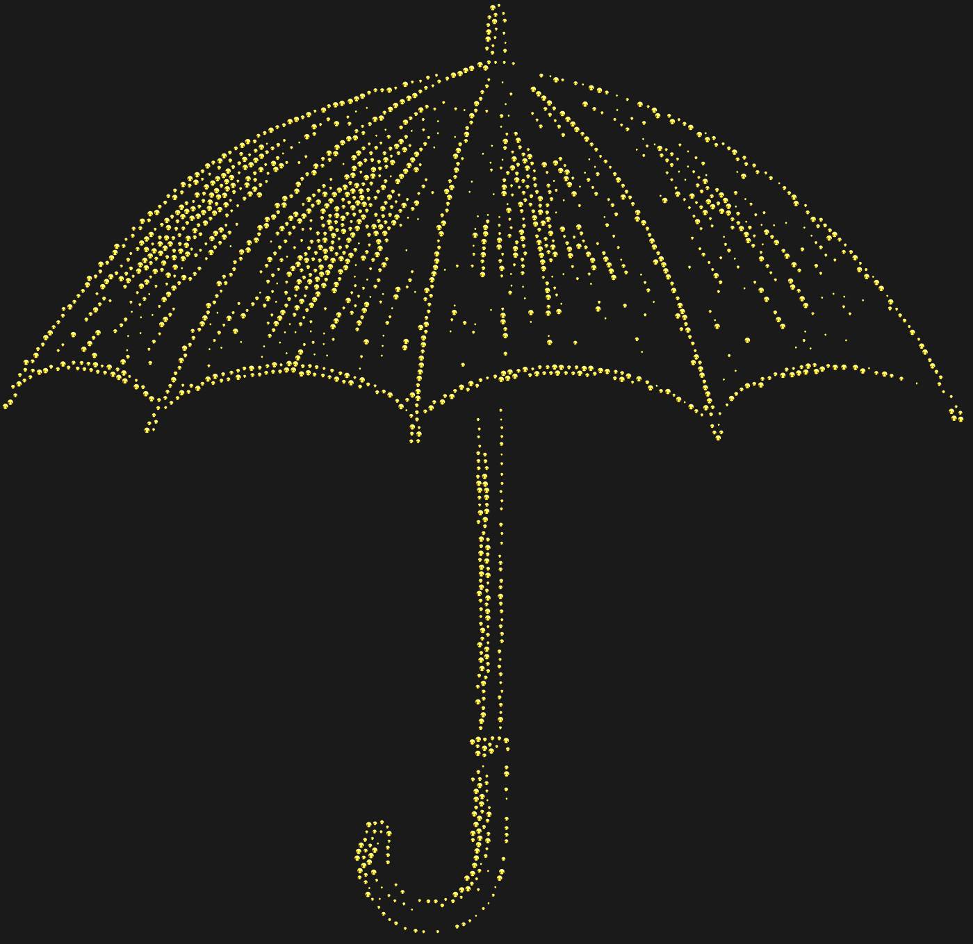 Трафарет Зонт — UMBRELLA2