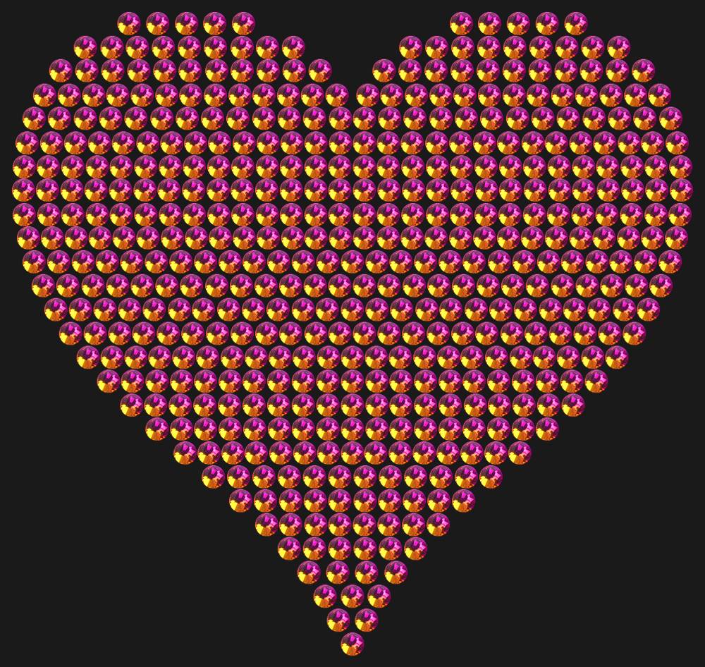 Трафарет A big heart — RHT_HEART4_SS10_RAINBOW