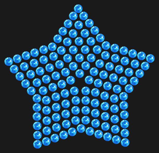 Трафарет Compact star — RHT_STAR2_SS10_LT_SAPPHIRE