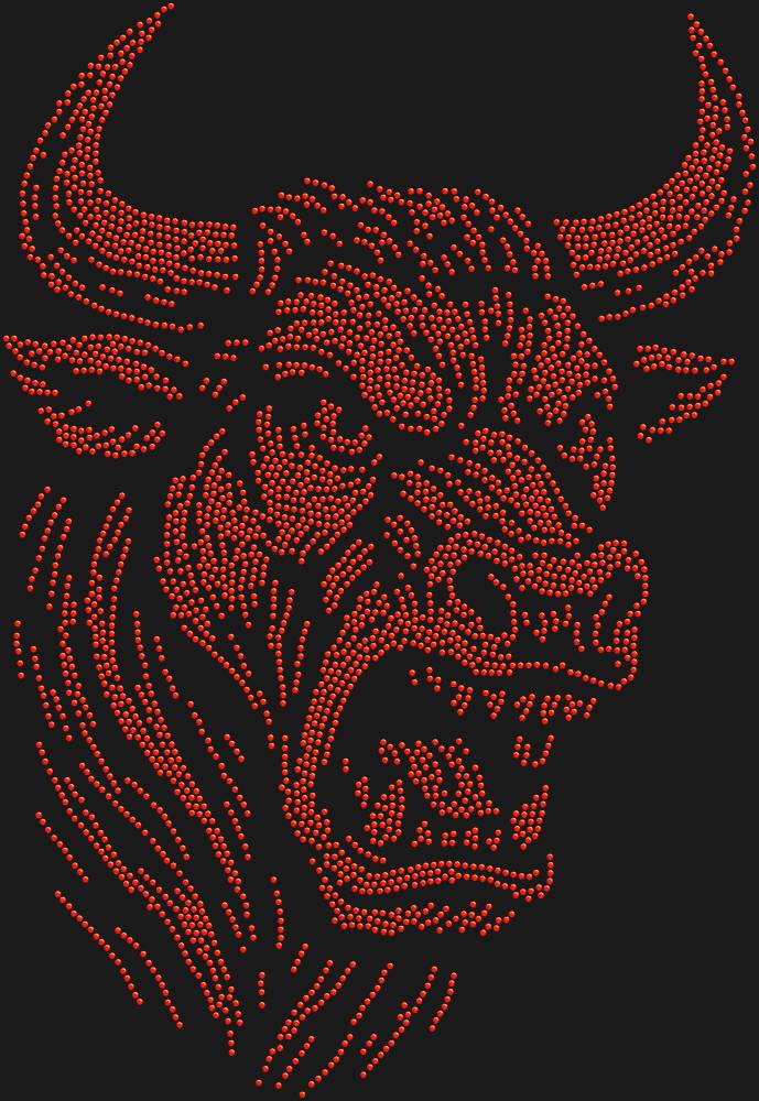 Трафарет Разъяренный бык — RHT_BULL2_SS10_LT_SIAM